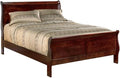 King Size Traditional Wood Sleigh Bed Frame