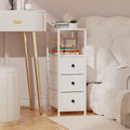 White Slim Drawer Storage Cabinet