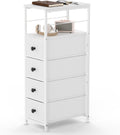 White 4‑Drawer Slim Dresser