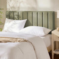 Queen Upholstered Floating Wall Mount Headboard