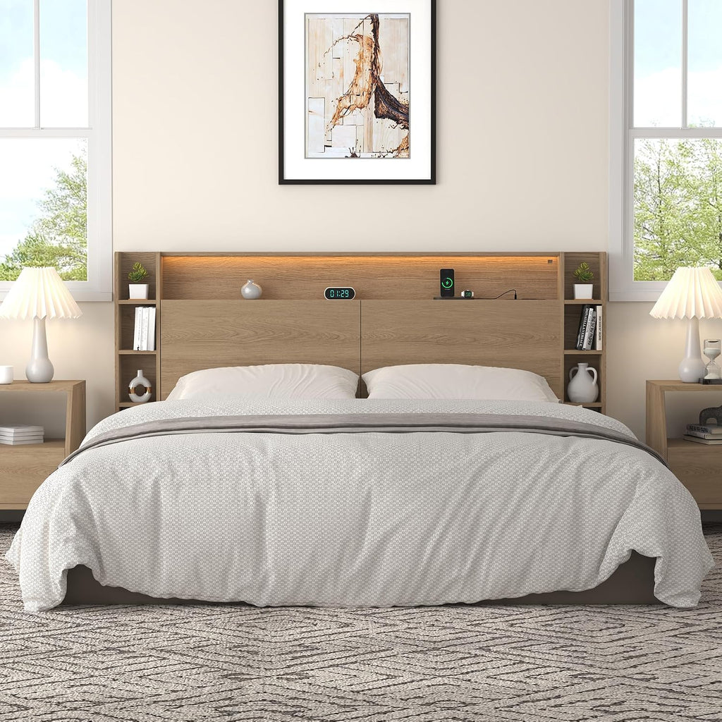 Queen Storage Wall Mount Headboard